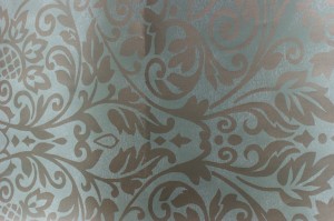 Thibaut Wallpaper - Roma, Metallic on Seaglass 839-T-7653